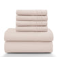 Lux Décor 6Pc Solid Sheet Set – Brushed Microfiber