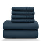 Lux Décor 6Pc Solid Sheet Set – Brushed Microfiber