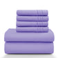 Lux Décor 6Pc Solid Sheet Set – Brushed Microfiber