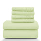 Lux Décor 6Pc Solid Sheet Set – Brushed Microfiber