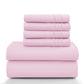 Lux Décor 6Pc Solid Sheet Set – Brushed Microfiber