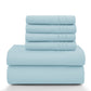 Lux Décor 6Pc Solid Sheet Set – Brushed Microfiber