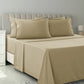 Lux Décor 6Pc Solid Sheet Set – Brushed Microfiber