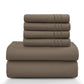 Lux Décor 6Pc Solid Sheet Set – Brushed Microfiber