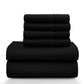 Lux Décor 6Pc Solid Sheet Set – Brushed Microfiber