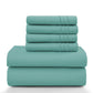 Lux Décor 6Pc Solid Sheet Set – Brushed Microfiber