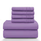 Lux Décor 6Pc Solid Sheet Set – Brushed Microfiber