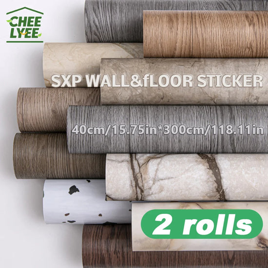 2 Rolls Self-Adhesive Wall and Floor Sticker Peel and Stick