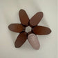 Natural Foldable Black Walnut Wooden Trivet Set