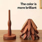 Natural Foldable Black Walnut Wooden Trivet Set