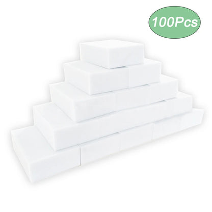 50/100Pcs Melamine Magic Sponge Erasers – Cleaning Sponges for Kitchen & Bathroom, 10x6x2cm