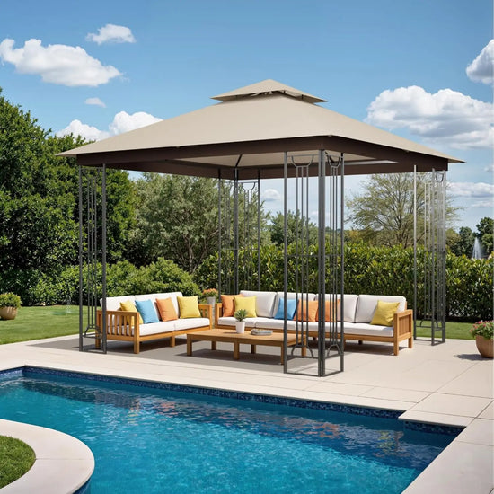 Soft Top Gazebo with Metal Frame