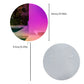 26‘’ Round Mirror Tinted Modern Art Rainbow Wall