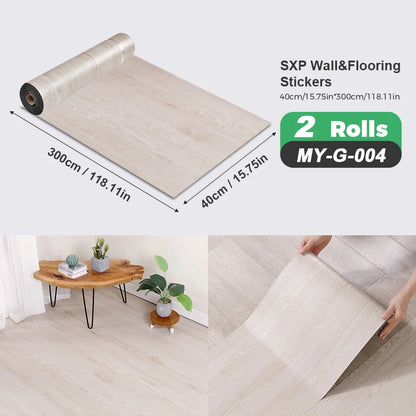 2 Rolls Self-Adhesive Wall and Floor Sticker Peel and Stick