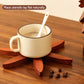 Natural Foldable Black Walnut Wooden Trivet Set