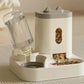 Automatic Feeder Bowl With Water Fountain