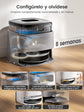 Robot Vacuum and Mop, Suction, Anti-Tangle Brushes, Dual Spinning Mop, Auto Mop Washing