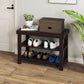 JHK 3-Tier Bamboo Entryway Bench