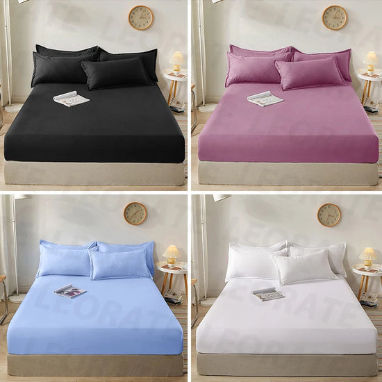 100% Cotton Fitted Bed Sheet With Elastic Band