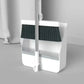Foldable Broom and Dustpan Set, Compact Wall Mountable with Extra Stiff Bristles for Easy Storage & Cleaning