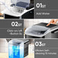 Portable Countertop Ice Maker, Self-Cleaning & Quiet