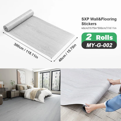 2 Rolls Self-Adhesive Wall and Floor Sticker Peel and Stick