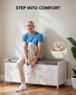 Shoe Storage Bench with Cushioned Seat & Lift Top