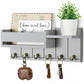 Wall Mounted Decorative Key Rack And Mail Organizer