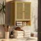 Wooden Storage Cupboard Wall Mounted Medicine Cabinet