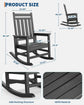 All-Weather HDPE Patio Rocking Chairs