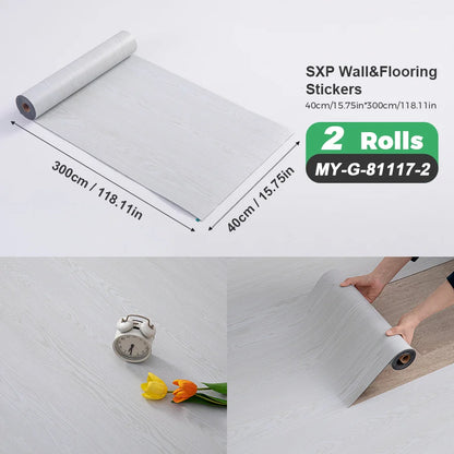 2 Rolls Self-Adhesive Wall and Floor Sticker Peel and Stick