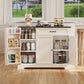 Kitchen Coffee Bar Cabinet with Storage