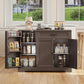 Kitchen Coffee Bar Cabinet with Storage