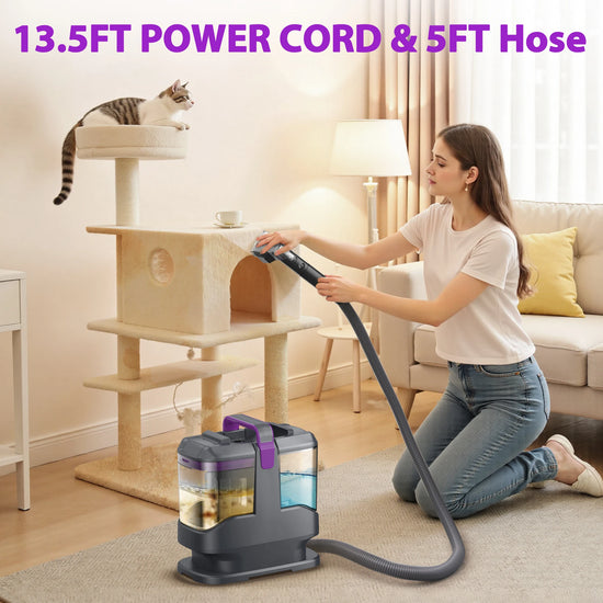 Hose Corded Carpet Vacuum Cleaner with Wet Sprayer