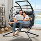 2 Person Hanging Egg Swing Chair with Stand
