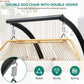 2 Person Hanging Egg Swing Chair with Stand