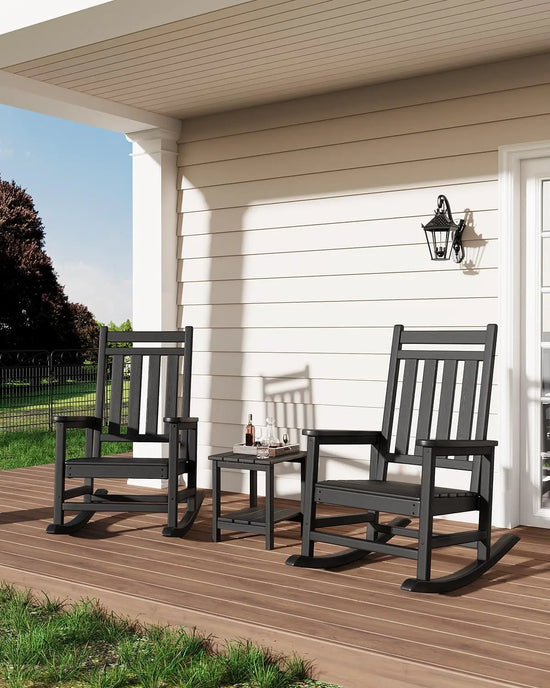 All-Weather HDPE Patio Rocking Chairs