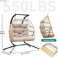 2 Person Hanging Egg Swing Chair with Stand