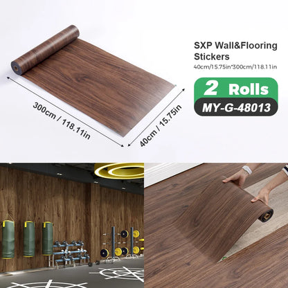 2 Rolls Self-Adhesive Wall and Floor Sticker Peel and Stick