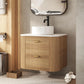 24" Floating Bathroom Vanity Ceramic Sink Combo
