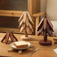 Natural Foldable Black Walnut Wooden Trivet Set