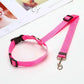 Two-in-one Pet Car Seat Belt with Nylon Lead