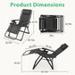 Zero Gravity Recliner with Cup Holder Tray