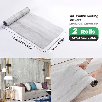 2 Rolls Self-Adhesive Wall and Floor Sticker Peel and Stick