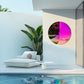 26‘’ Round Mirror Tinted Modern Art Rainbow Wall