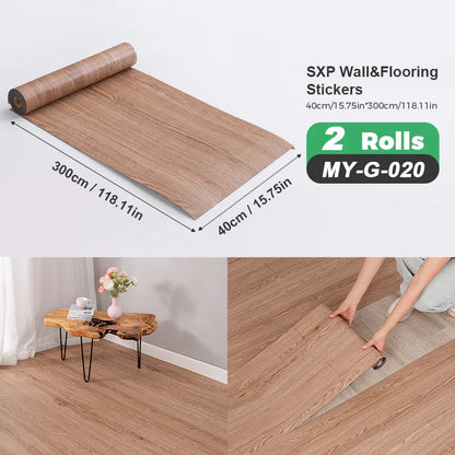 2 Rolls Self-Adhesive Wall and Floor Sticker Peel and Stick