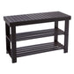 JHK 3-Tier Bamboo Entryway Bench