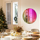 26‘’ Round Mirror Tinted Modern Art Rainbow Wall