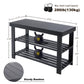 JHK 3-Tier Bamboo Entryway Bench
