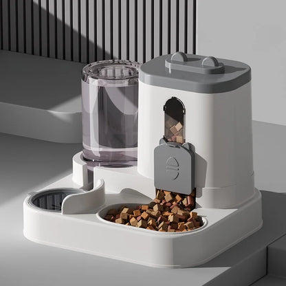 Automatic Feeder and Water Fountain with Spill Proof Design